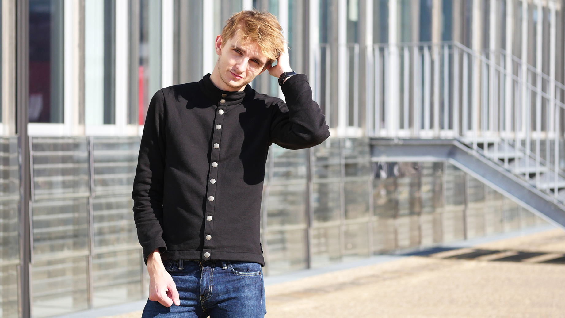 agnès b. homme pressions cardigan FRANCE Cardigan pression bio | agnès b.