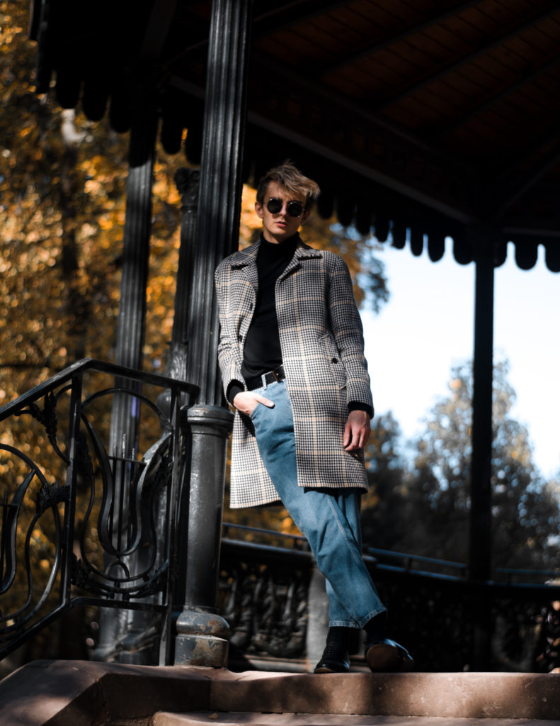 Le manteau pied de poule Maurice style blog mode homme strasbourg influenceur lifestyle automne look outfit manteau sandro pied de coq
